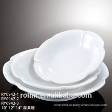 China hizo diferentes placas de cerámica de tamaño redondo